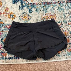 BLACK LULULEMON SHORTS